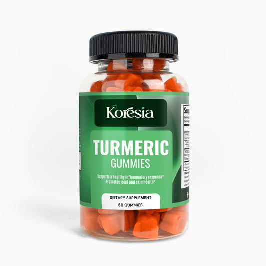 Koresia Turmeric Gummies bottle for joint support and anti-inflammatory benefits